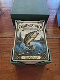 Fishings Wild deck in its forest green card holder