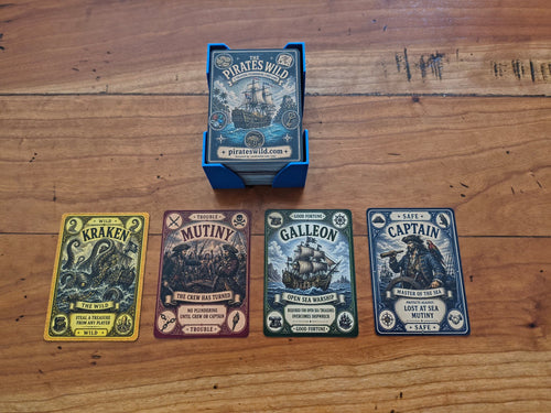 Pirates Wild deck with Kraken, Mutiny, Galleon and Captain cards