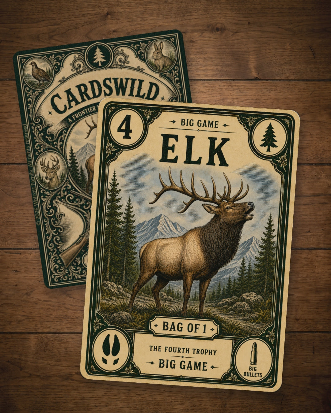 Cardswild 4-Game Collector Set - Hunting, Skiing, Fishing & Pirate Card Games
