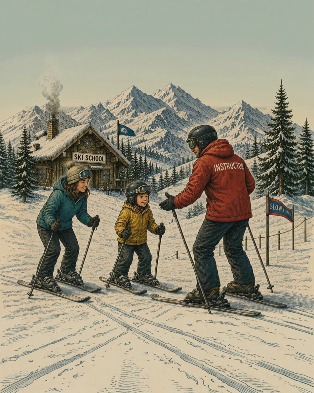 Skis Wild - Ski Card Game Yeti Lodge Apres Ski Family Condo Colorado Gift USA Made